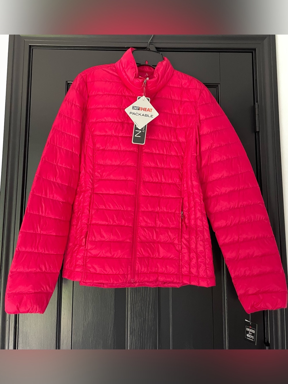 32 Degrees Women's Bright Pink Ultra-Light Puffer Jacket